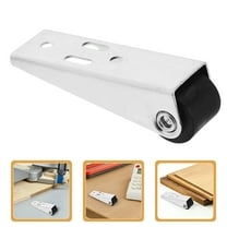 Homoyoyo Door Bottom Sliding Rollers Operation Silver Nylon 4Pcs