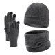 thumbnail image 1 of Gorro Bufanda Guantes De Lana Para Invierno 3 Pcs Unisex, 1 of 8
