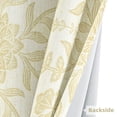 thumbnail image 4 of DriftAway Twyla Linen Blend Blackout Curtains for Bedroom Boho Floral Printed Thermal Insulated Grommet Top Lined Window Treatments for Living Room 2 Panels W52 x L84 Ivory Beige, 4 of 8