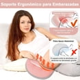 thumbnail image 4 of Almohada de Embarazo Mujer Maternidad con Cintura Ajustable para Dormir, Almohada Corporal Portátil con Funda Algodón Extraíble Lavable Transpirable, Cojín Apoyo para Espalda Pierna, Regalo Nueva Mamá, 4 of 6