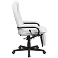 thumbnail image 4 of Scranton & Co High Back Leather Reclining Office Chair in White, 4 of 7