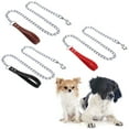 thumbnail image 3 of Dog Chain Leash Metal Chew Proof Pet Leash Dog Training Leash with Padded Handle, 3 of 10