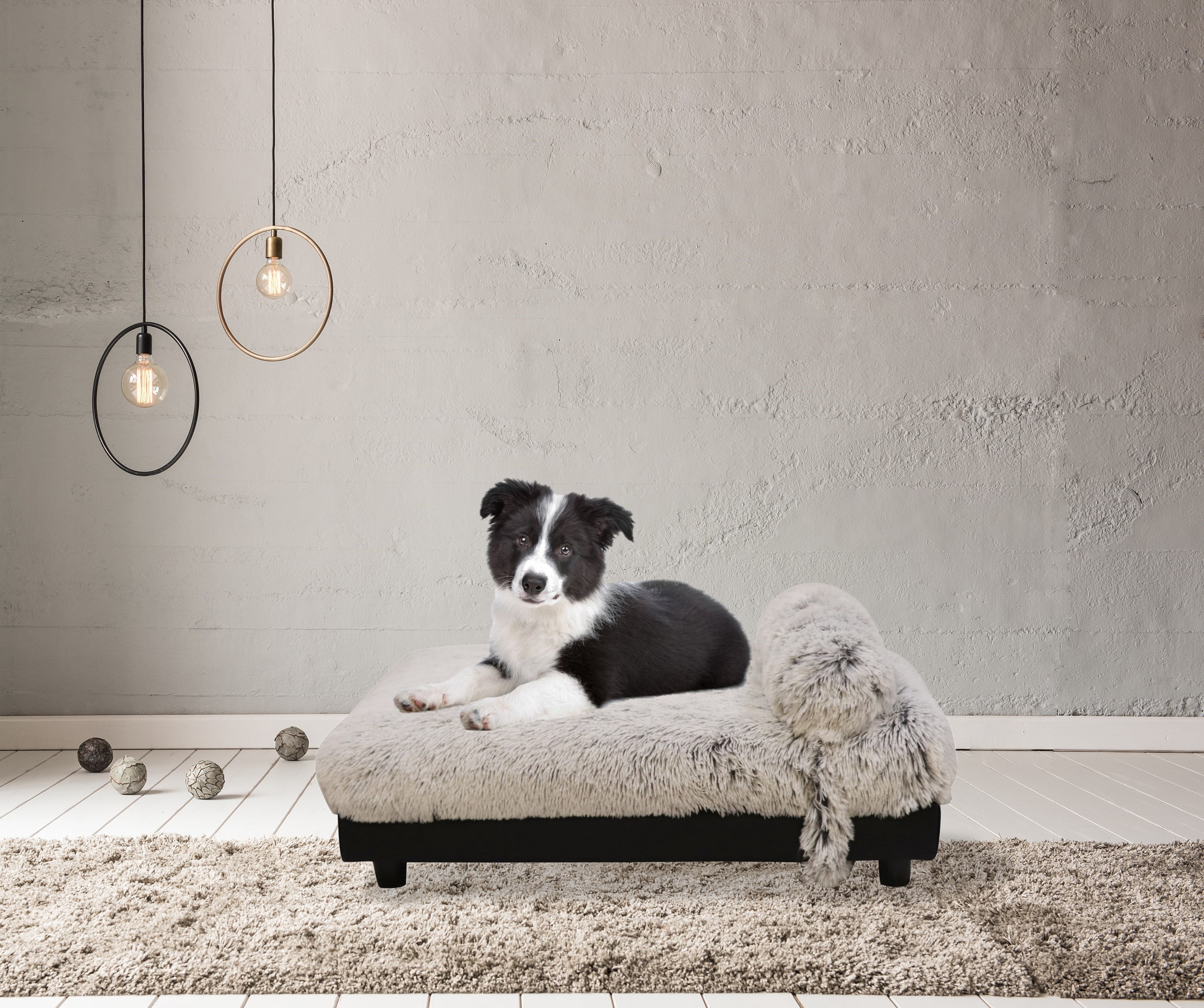 Club Nine Pets Milo Orthopedic Dog Bed, Medium, Ivory.