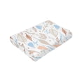 thumbnail image 4 of Floral Leaf Decorative Design Throw Blanket, Super Soft Anti-Pilling Flannel Bed Blankets, 40"x30", 4 of 8