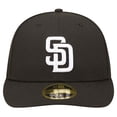 thumbnail image 2 of Men's New Era Black San Diego Padres Low Profile 59FIFTY Fitted Hat, 2 of 5
