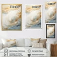 thumbnail image 4 of Designart "Amber And Azure Serene Shoreline III" Beach Floater Framed Canvas Prints, 4 of 5