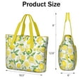 thumbnail image 3 of Tote Bag for Women - Lemon Shoulder Bag - Large Utility Work Duffle Bag with Zipper Handbag for Travel, Work, Sprots, 3 of 5