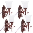 thumbnail image 1 of Miniature Street Lamp Model for Decor Made of ABS Multi Color Fits Doll House and Sand Table Decor 4pcs, 1 of 8