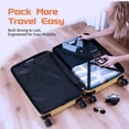 thumbnail image 4 of Rosamo Luggage Sets 3 Piece, HardsideTravel Suitcase with Spinner Wheels 20/24/28" , Carry on Luggage with TSA Lock(Yellow), 4 of 9
