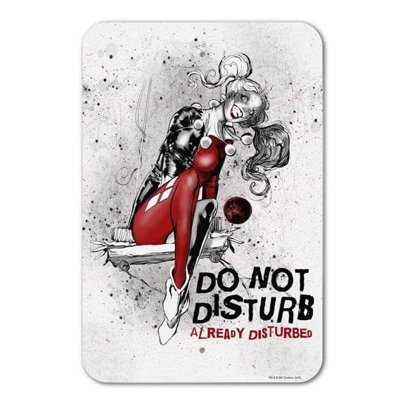 Harley Quinn Already Disturbed Home Business Office Sign