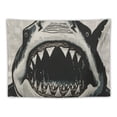 thumbnail image 5 of Autua Shark Teeth Tapestry Wall Hanging Unique Style Graphic Tapestries for Home Wall Decor Art Living Room Bedroom Dorm 50x40inch, 5 of 6