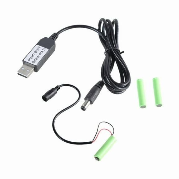 USB 5V to 4.5V LR03 AM-4 Battery Eliminators Battery Power Supply Adapter for LED Light,Remote Wireless Electronics
