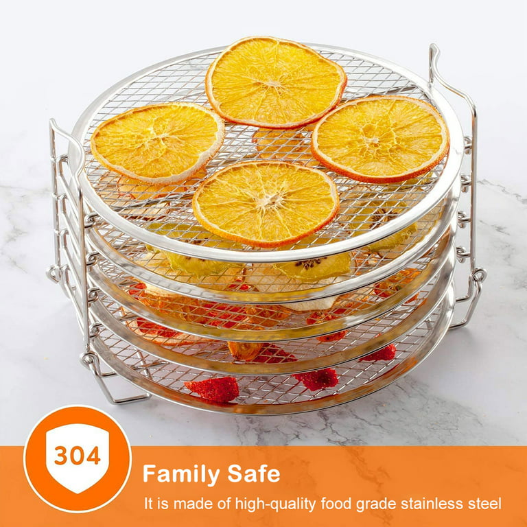 Austok Dehydrator Rack,5 Tier Food Dehydrator Stand,Stainless Steel  Stand,Compatible with Ninja Foodi Pressure Cooker and Air Fryer 6.5 and 8