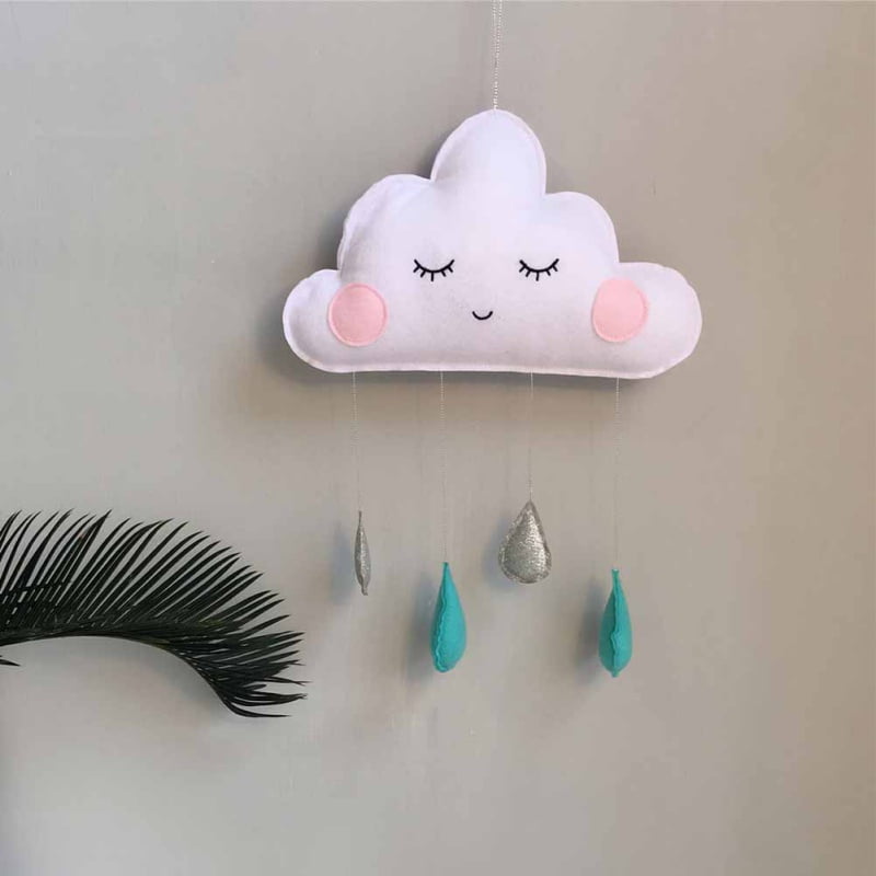 Details about   Cute Cloud Raindrop Wall Hangings Decal Kids Nursery Bedroom Living Room #HD3 