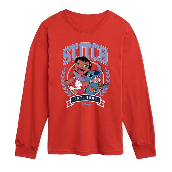 Disney - Stitch Collegiate Group Long Sleeve Graphic T-Shirt
