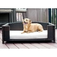 thumbnail image 2 of Iconic Pet Rectangular Elevated Rattan/ Wicker Pet Furniture for Dogs / Cats, 2 of 8