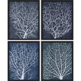 thumbnail image 2 of PixonSign Framed Wall Art White Abstract Trees Floral Botanical Posters, Set of 4 Nature Wilderness Country/Farmhouse Canvas Prints, Rustic Cozy Zen Wall Décor for Home Decor - 12"x16" Black, 2 of 5