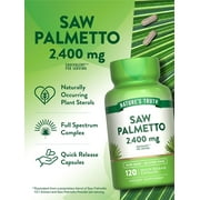 Saw Palmetto Extract | 2400 mg | 120 Capsules | Gluten Free | by Natures Truth