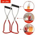 thumbnail image 3 of Canning Supplies Starter Kit - 7 Pieces Stainless Steel Canning Set Tools: Steamer Rack,Canning Funnel,Jar Lifter,Wrench, Tongs,Lid Lifter/Bubble Remover Tool, for Canner/Pot, Beginner (Red), 3 of 6