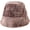Brown, variant on CoCopeaunts Tie Dye Bucket Hat for Women Lamb Fleece Fisherman Hat Sweet Lovely Warm Fleece Adjustable Winter Caps Daily Wear