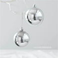 thumbnail image 4 of Bolas de plata claras grandes de 15 cm para decoración de árboles de Navidad, adornos para bodas, fiestas de Navidad para Año Nuevo 2023, decoración del hogar, regalo de Navidad, 4 of 5