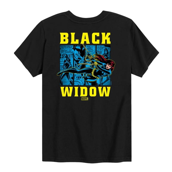 Marvel The Avengers - Black Widow Comic - Toddler And Youth Short Sleeve Graphic T-Shirt