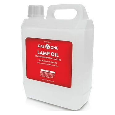 GasOne Liquid Paraffin Smokeless Lamp Oil, 128 oz