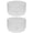 Transparent Color, variant on Oraceous 2pcs Glass Mixing Bowls Heat Resistant Transparent Microwave Oven Bowl Stackable Thickened Salad Bowl for Kitchen Home 500ML