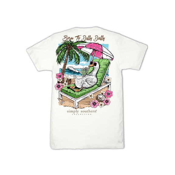 Simply Southern Born To Dilly Dally Oyster T-Shirt