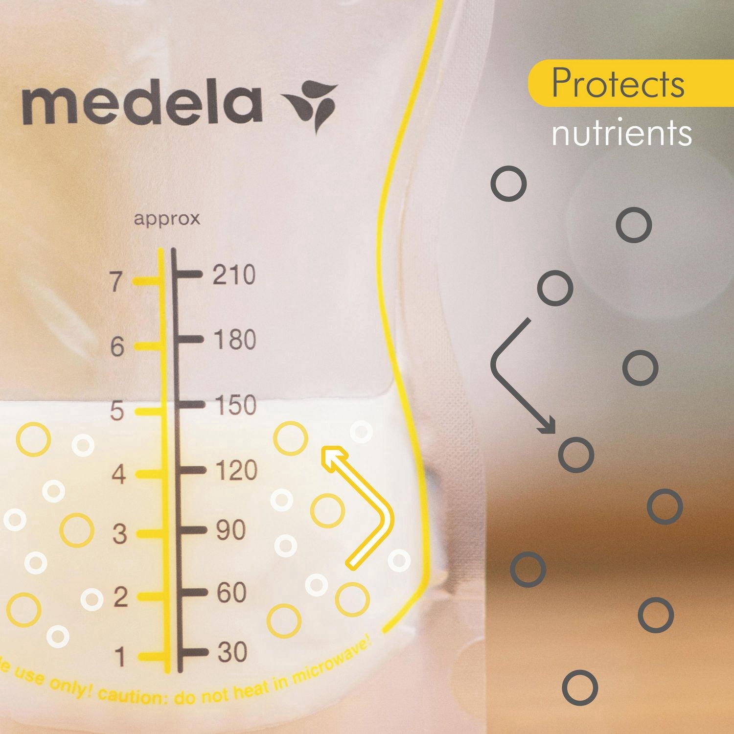 Medela Easy Pour Breast Milk Storage Bags, 50 Bags