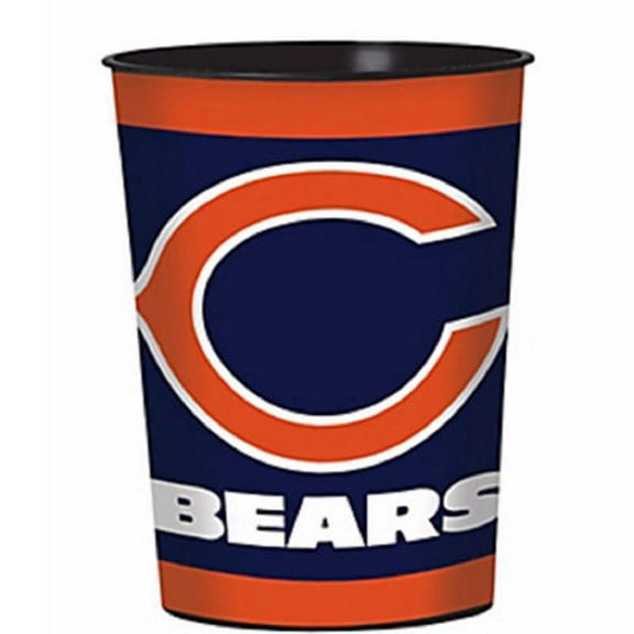 Amscan Chicago Bears NFL Pro Football Sports Banquet Party Favor 16 oz Plastic Cup