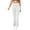 White, variant on successthop Flare Pants for Women Trendy Flare Long Trousers with Pockets Gym High Waist Solid Casual Yoga Bottoms Green