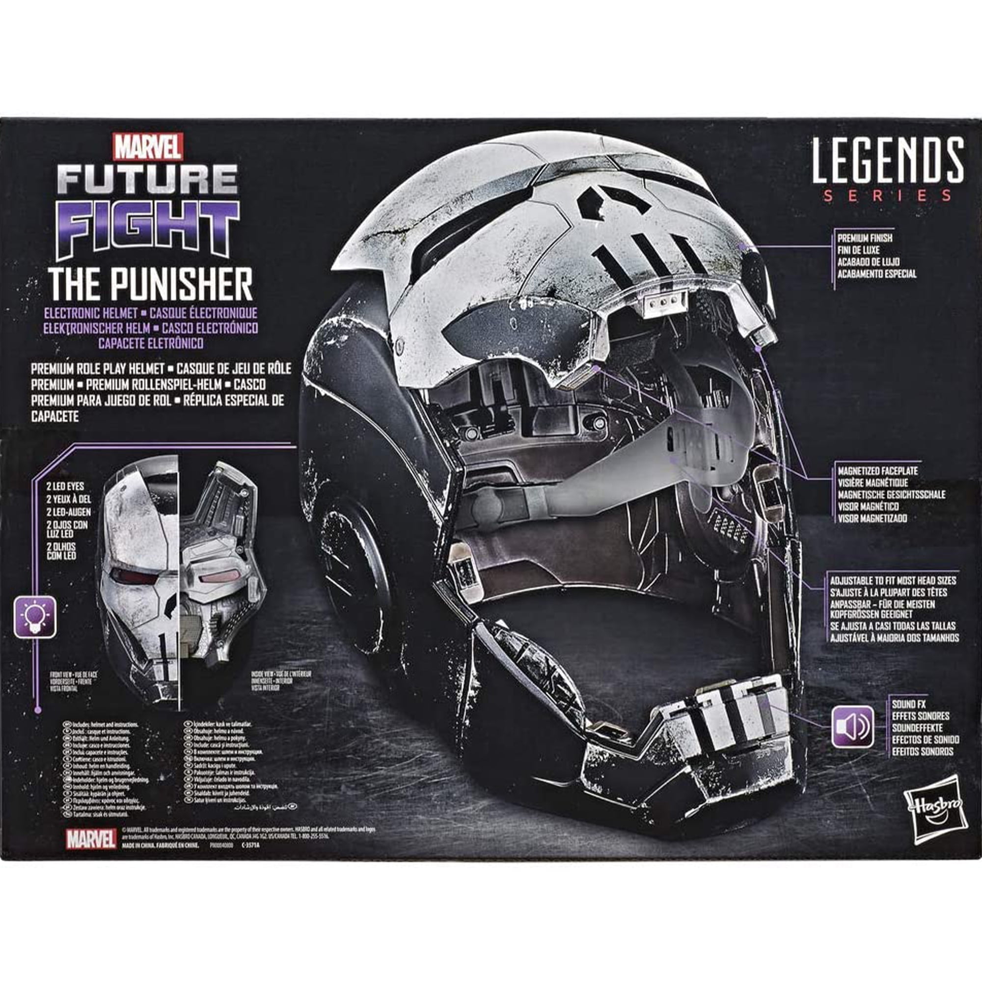 Hasbro Pulse Marvel Legends Gamerverse Electronic Helmet, The Punisher