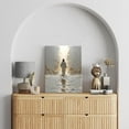 thumbnail image 3 of HFDF Jesus Walkg on Water Canvas Wall Art Christian Footprts Jesus Wall Decor Pictures Abstract Modern Religious Posters Prts for Livg Room Bedroom Church Home Decoration 8x10inch Framed, 3 of 6
