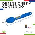 thumbnail image 4 of Cuchara Báscula Medidora Gramera Digital Lcd 500g Xtellar azul, 4 of 4