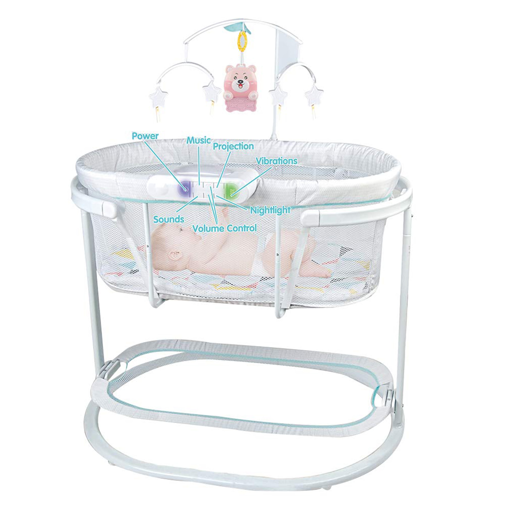 soothing motions bassinet weight limit