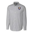 thumbnail image 2 of Men's-Cutter & Buck  Charcoal Orlando City SC Stretch Oxford Stripe Tri-Blend Long Sleeve Button-Down Shirt, 2 of 3