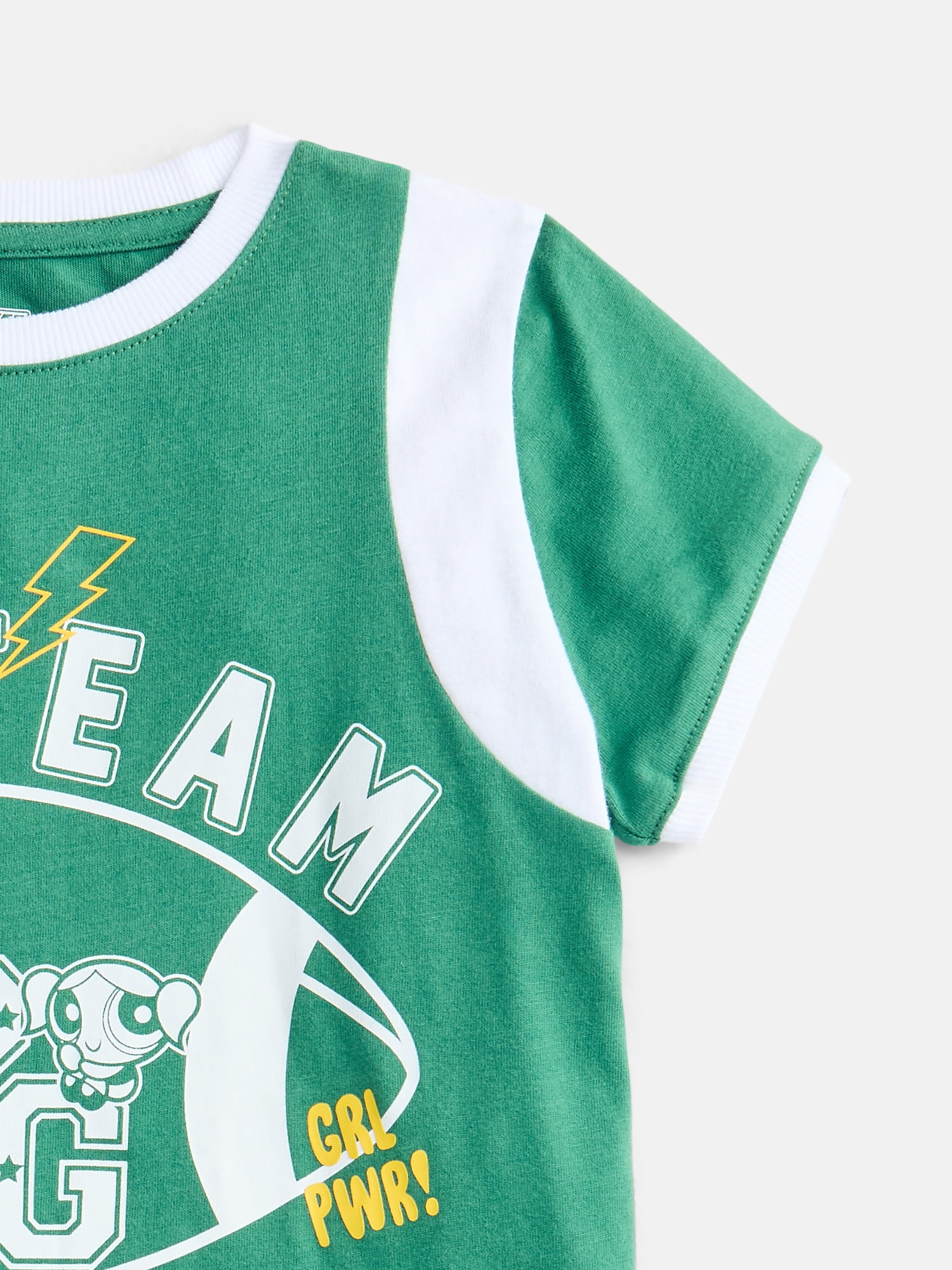 Powerpuff Girls Girls Graphic Game Day Tee with Short Sleeves, Sizes 4-16