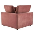 thumbnail image 2 of Modway Commix Down Filled Overstuffed Performance Velvet Corner Chair, Dusty Rose, 2 of 7