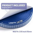 thumbnail image 2 of 147.6Ft Blue and White Gift Wrapping Trim,1Roll Portable Gingham Decoration Accessories for Floral,Picnic,Wedding,Gift Wrapping, 2 of 6