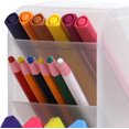 thumbnail image 3 of Pen Organizer Storage Big Desk Organizer 4 Compartments Cosmetic Pencil Holder Matte Stationery Box Multi-Functional Pen Holder Desktop Storage Caddy Rack for Office School Home Supplies, 3 of 7