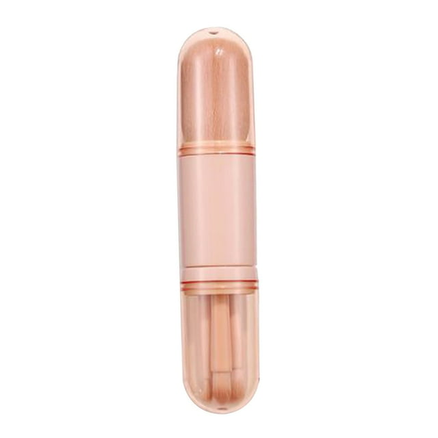 Milaget Small Makeup Brush Set, Portable Highlight Brush, Cosmetic Brush w/ Carry Skin