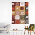 thumbnail image 2 of Bohemian Elephant Throw Blankets, Bohe Soft Fleece Cozy Blankets Couch Bed Decor, Warm Fuzzy Flannel Blanket for Adults Women 50x60 Inches, 2 of 6