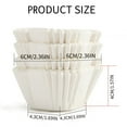 100 Count White Cupcake Liners Square Baking Cups for Baking Paper