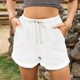thumbnail image 2 of xingwang Clearance Plus Size Jean Shorts for Women High Waisted,Women Shorts Fashionable Comfortable Denim Denim Elastic B Shorts White L, 2 of 6