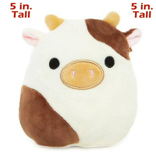 Squishmallow Mini 5 inch Ronnie the Cow Plush Toy, Super Soft Plush