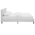 thumbnail image 5 of Modern Contemporary Urban Design Bedroom Queen Size Platform Bed Frame, White, Faux Leather Wood, 5 of 5