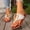 #0027-White, variant on Xucatan Women's Patent Leather Mule Heels, Pointed Toe Open Back Slippers with Crisscross Strap, Metallic Low Heel Dressy Sandals, Versatile Glossy Summer Footwear for Party Office Gift