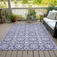 thumbnail image 6 of Addison Rugs Chantille Indoor/Outdoor Transitional Spiral Lilac Washable Rectangle Rug, 3' x 5', 6 of 6