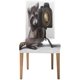 thumbnail image 2 of ABPHQTO Funda protectora para silla elástica con pintura de acuarela de mapache bonito, funda protectora para asiento para comedor, Hotel, fiesta de boda, juego de 4, 2 of 4